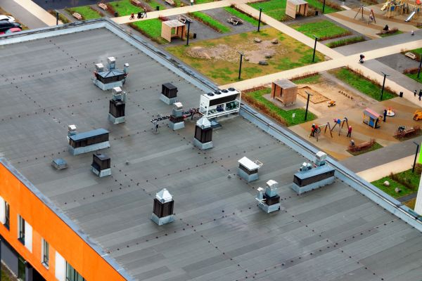 Flat Roof Inspection in Akron
