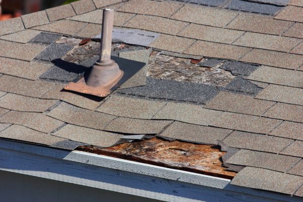 Damaged Roof Replacement in Akron